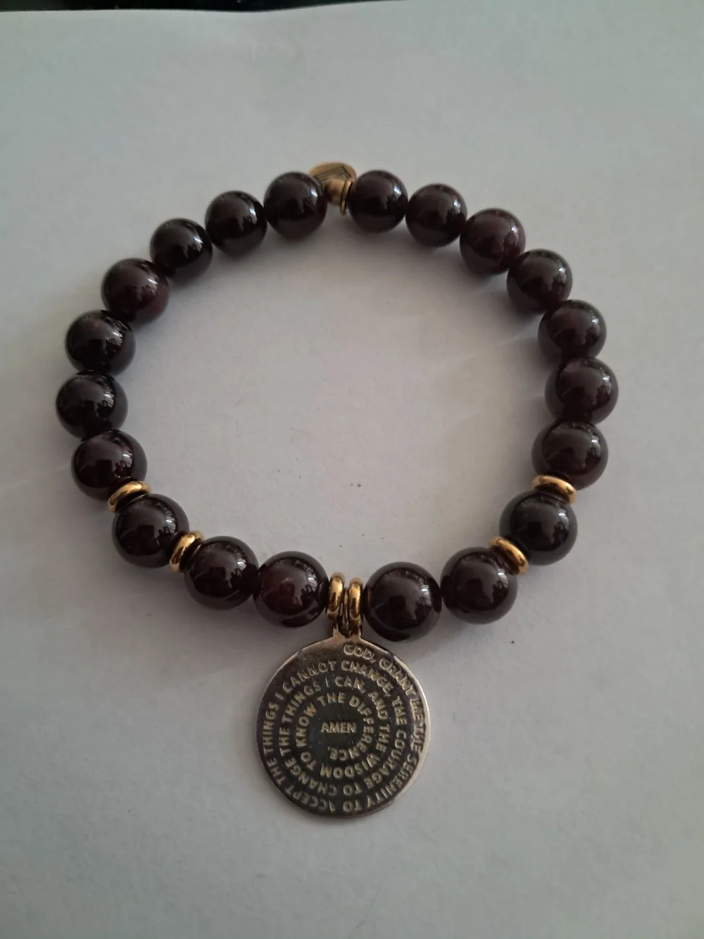 T. Jazelle 2-Pc Garnet Stack - Serenity Prayer & Cardinal
